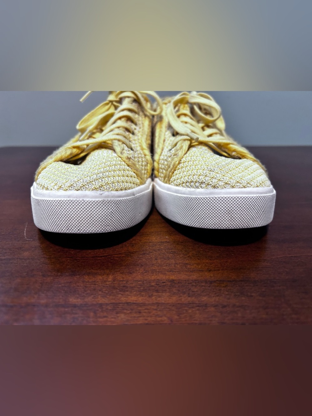 Sam Edelman light yellow Elena fabric sneaker 9.5 - Picture 8 of 14